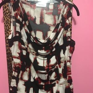 SALE Calvin Klein Cowl Neck Top